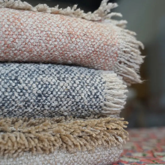 Plaid Coton & Lin - Beige