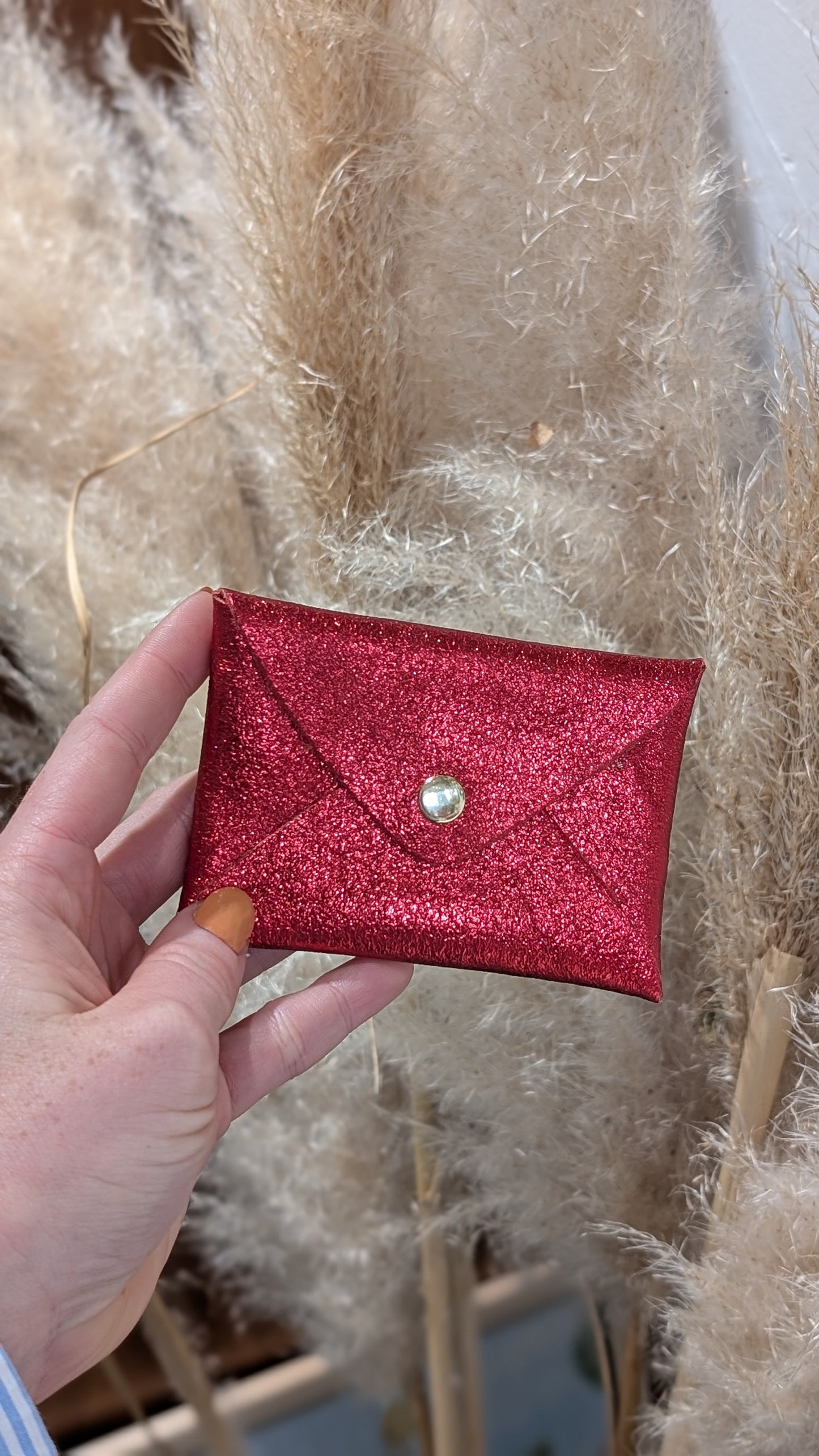 Pochette Origami cuir