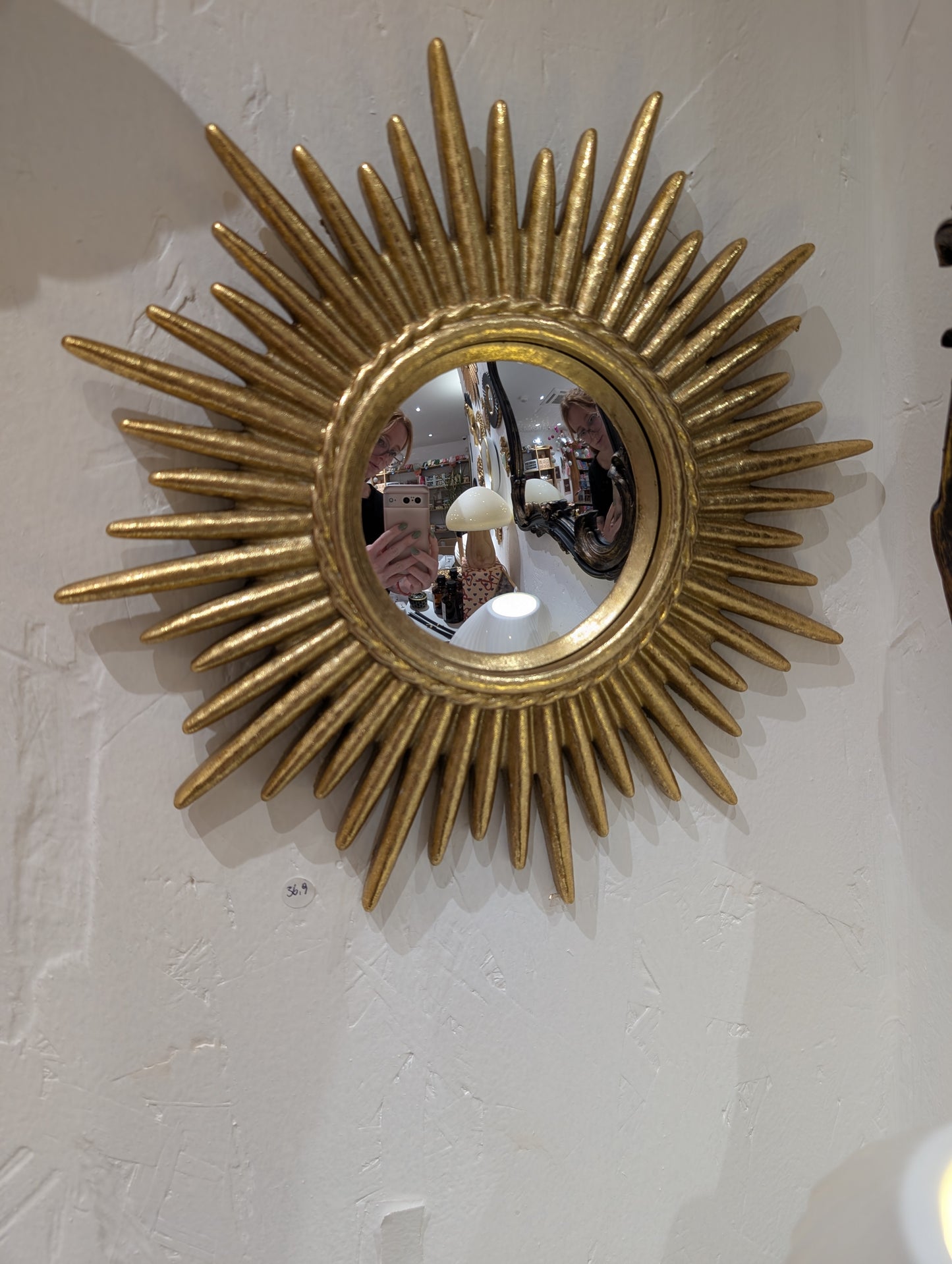 Miroir - Soleil doré