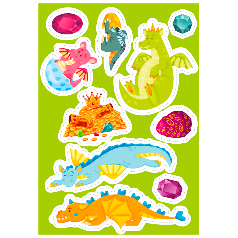 Stickers & Activités - Les Dragons