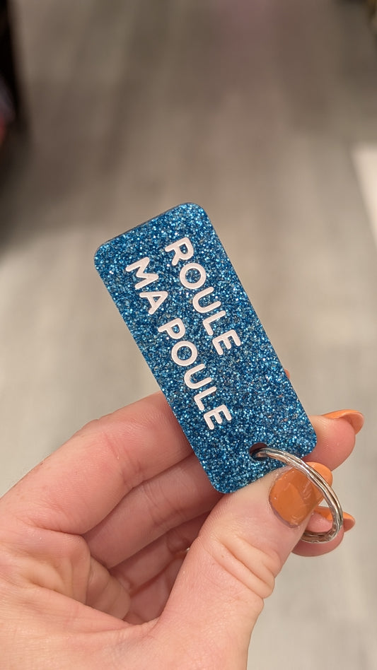Porte-clés à Paillettes - Roule ma Poule