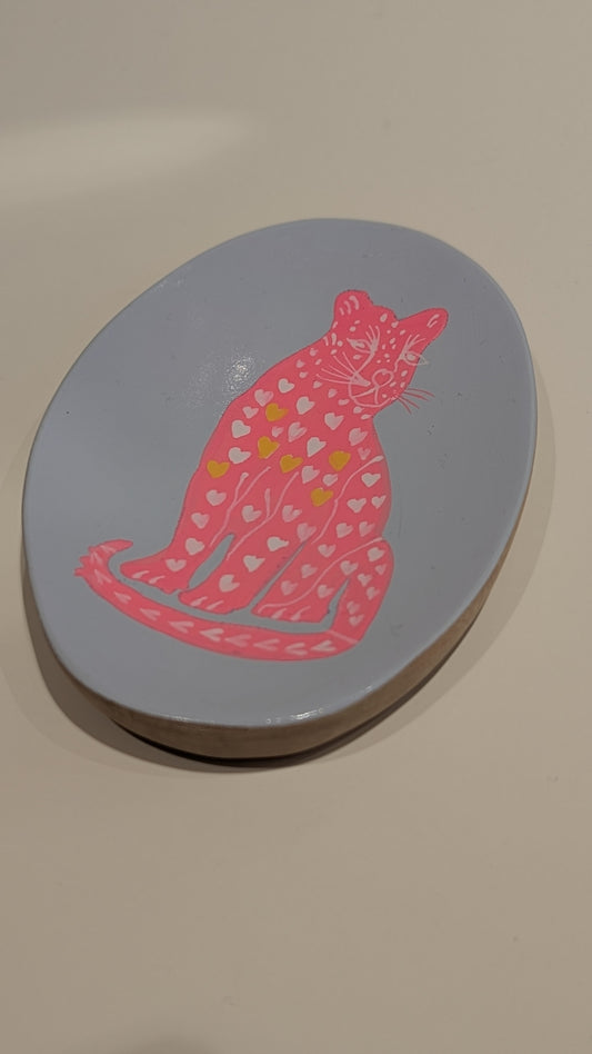 Plats en mangue - Léopard Rose