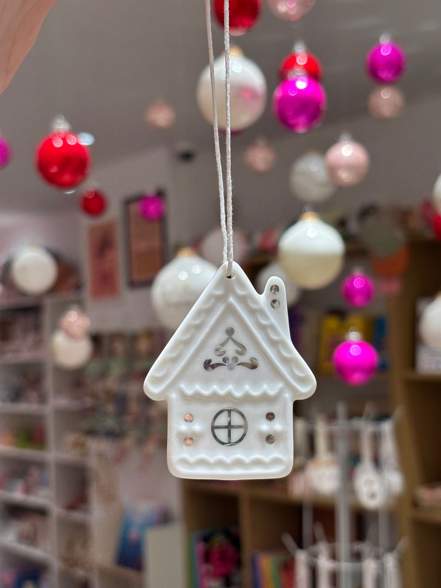 Pendentif en Porcelaine - Maison