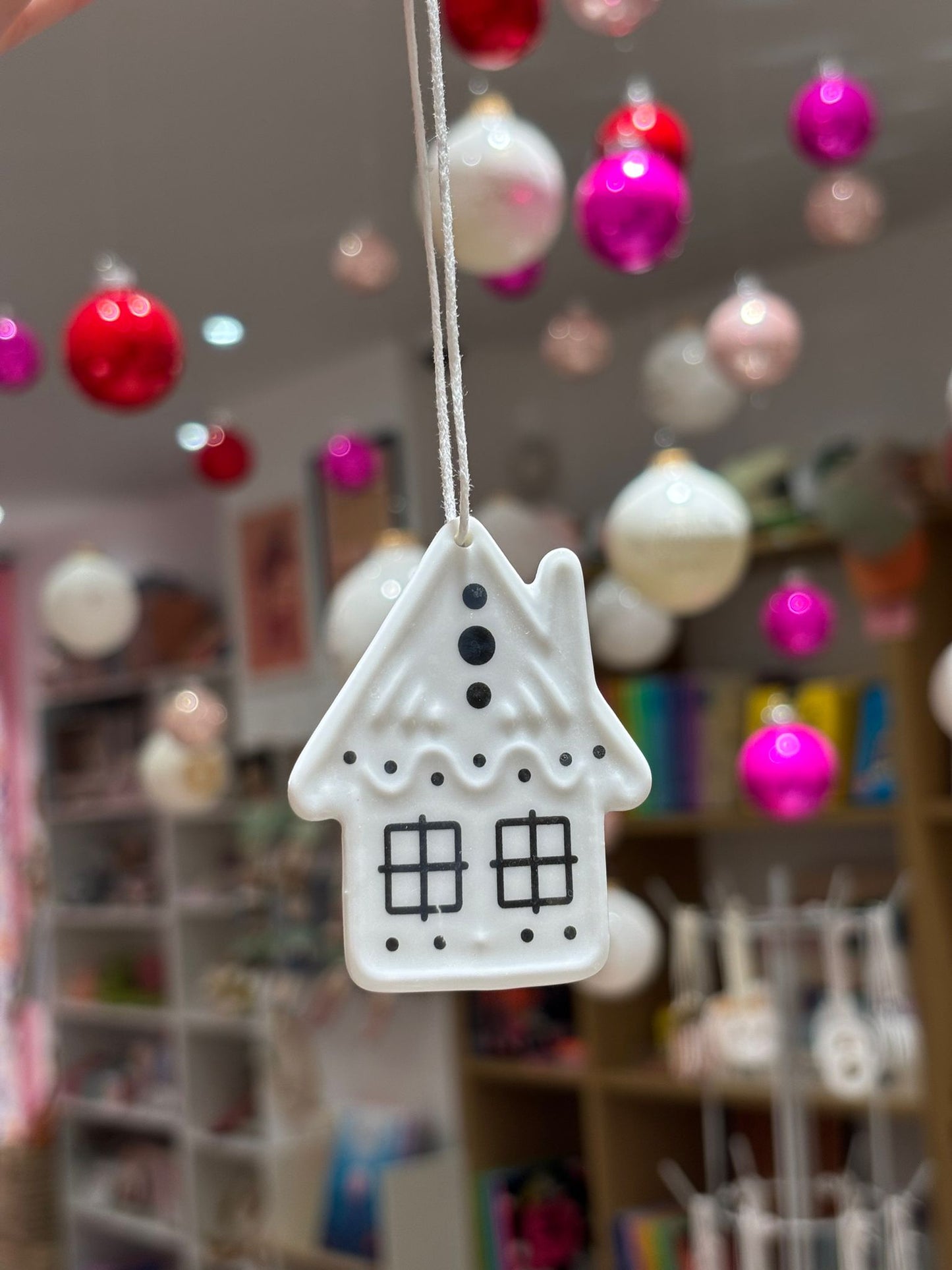 Pendentif en Porcelaine - Maison