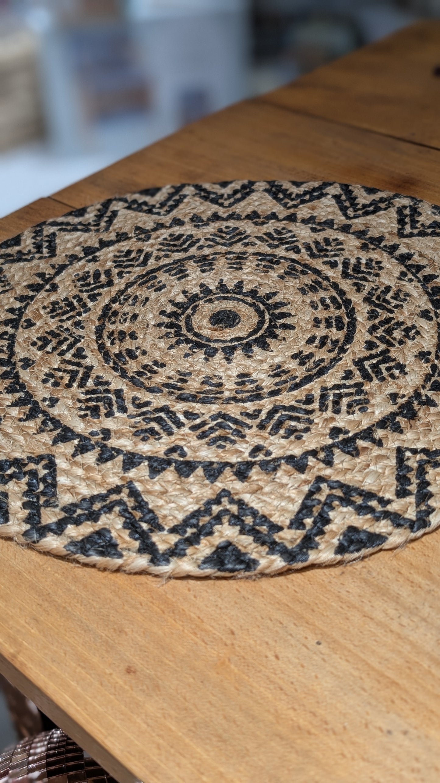 Set de table Rond - noir