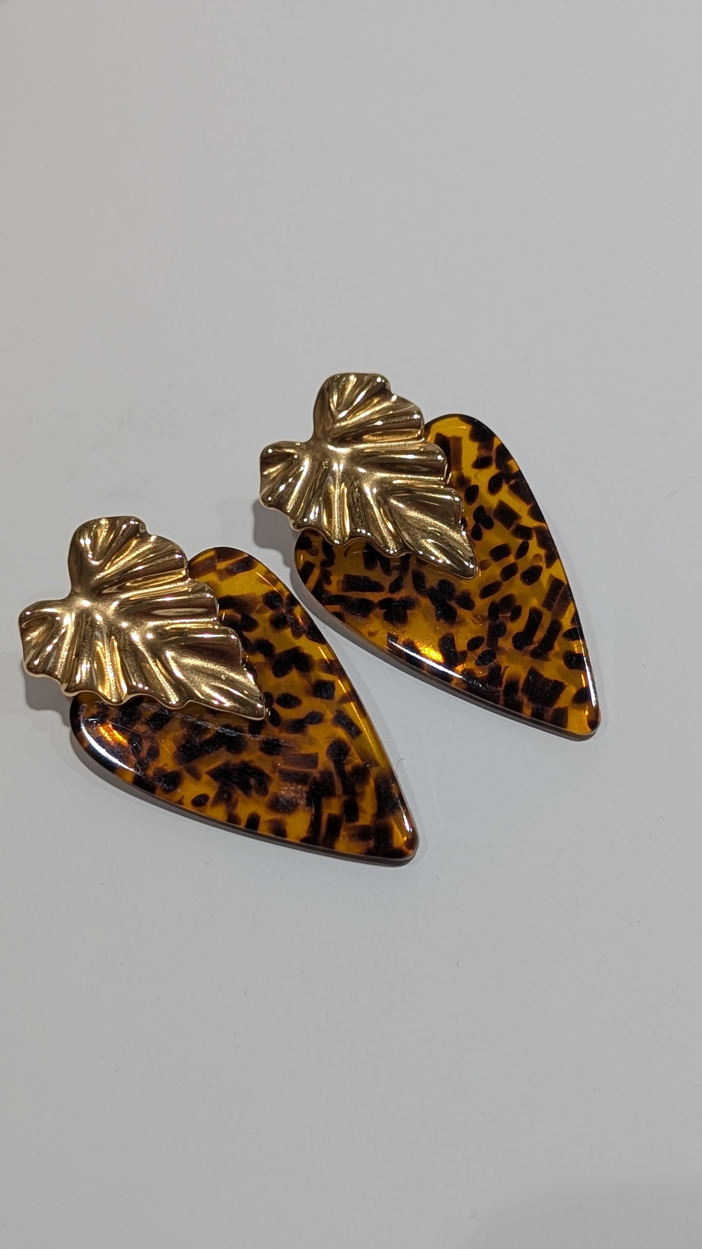 Boucles d'oreilles - Coeur Léopard