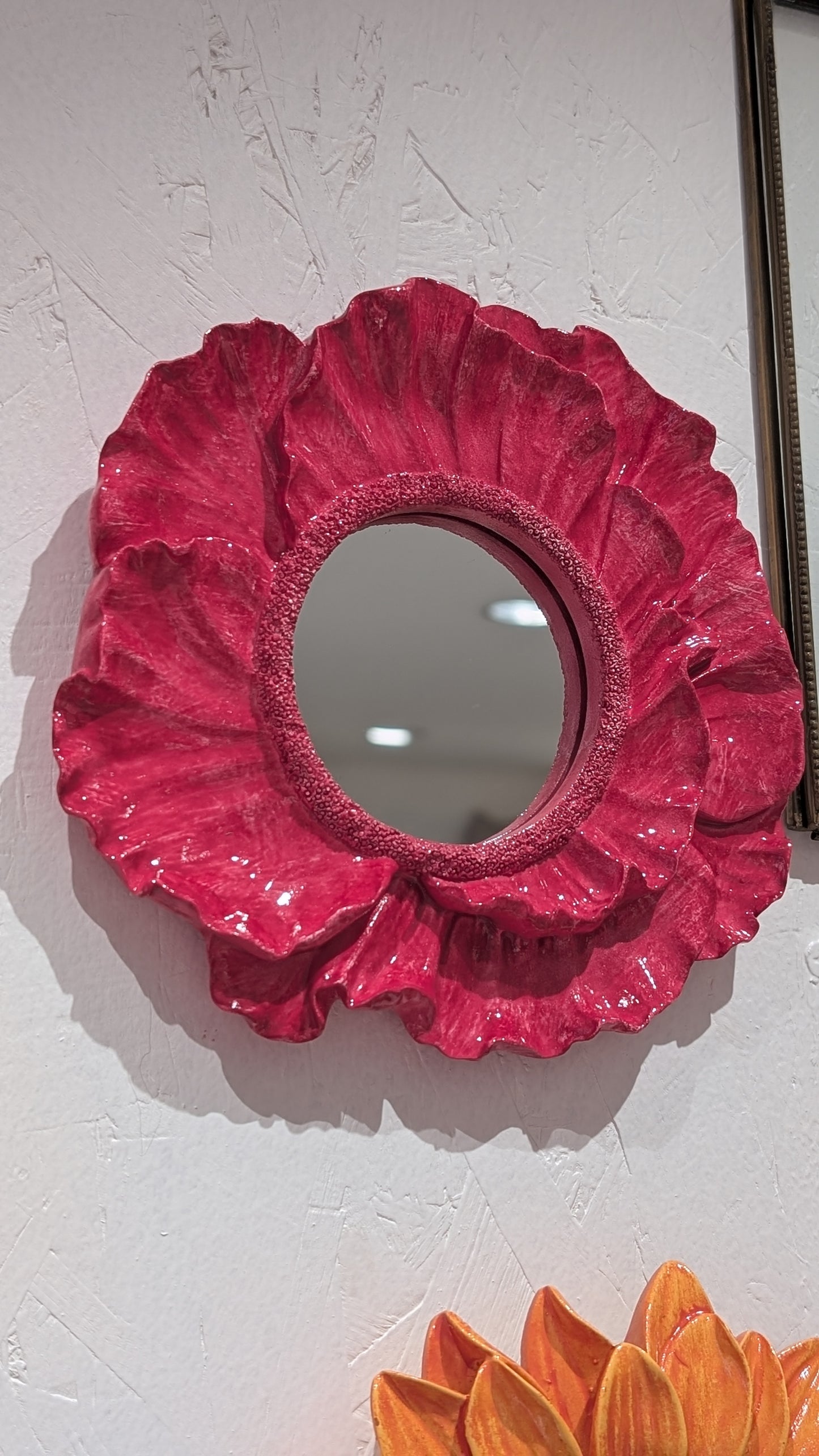 Miroir - Fleur Fushia