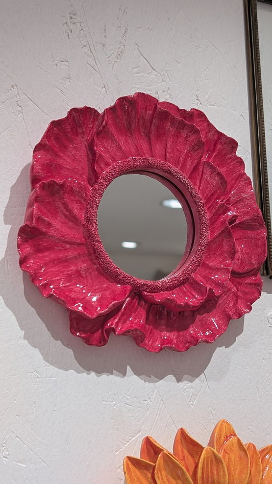 Miroir - Fleur Fushia