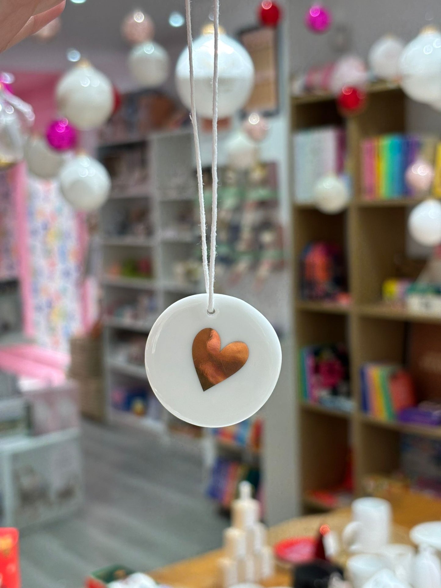 Pendentif en Porcelaine - Doux Messages