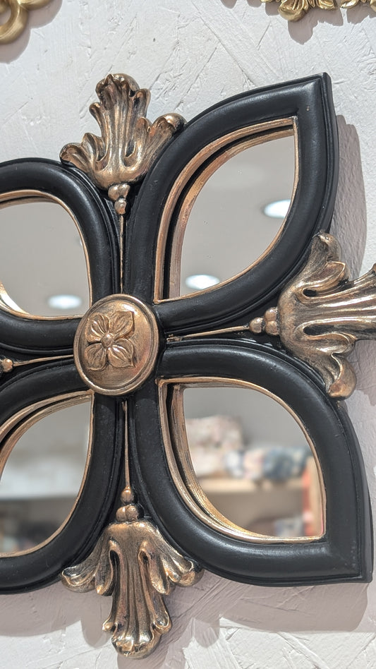 Miroir Arabesque - noir & doré