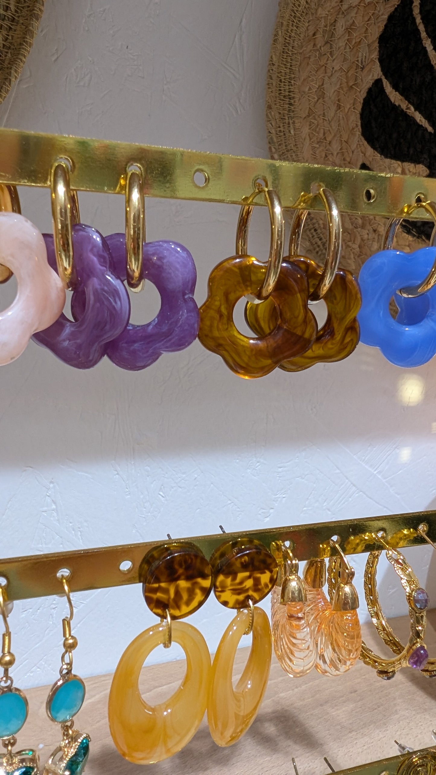 Boucles d’oreilles de couleur en acier inoxydable – Élégantes et résistantes