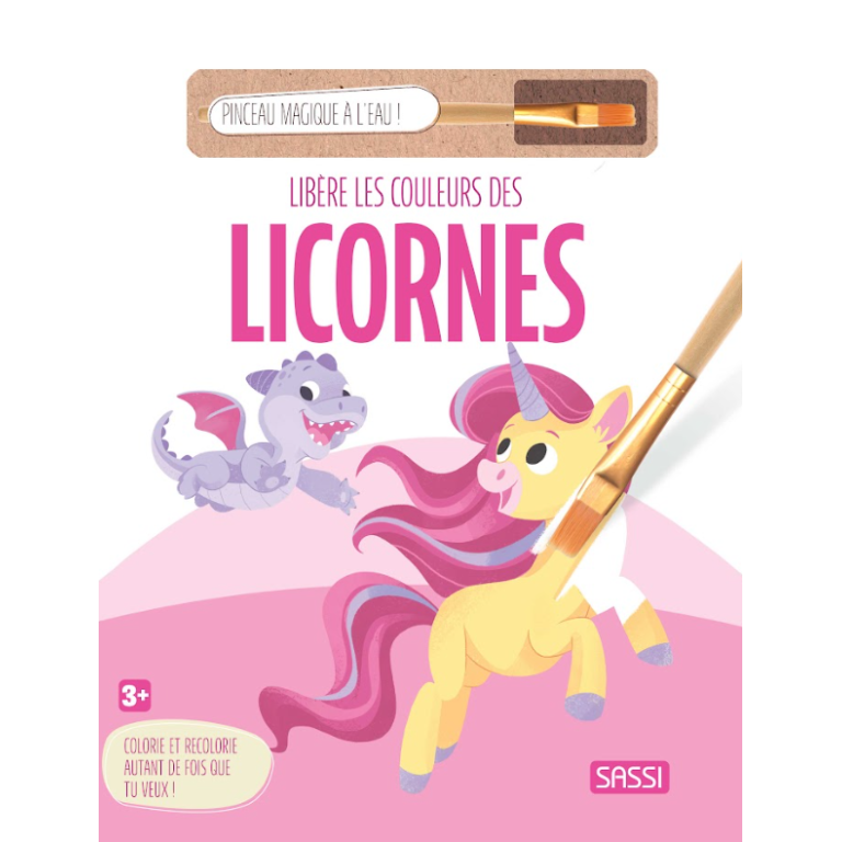 Livre Pinceau Magique - Licorne