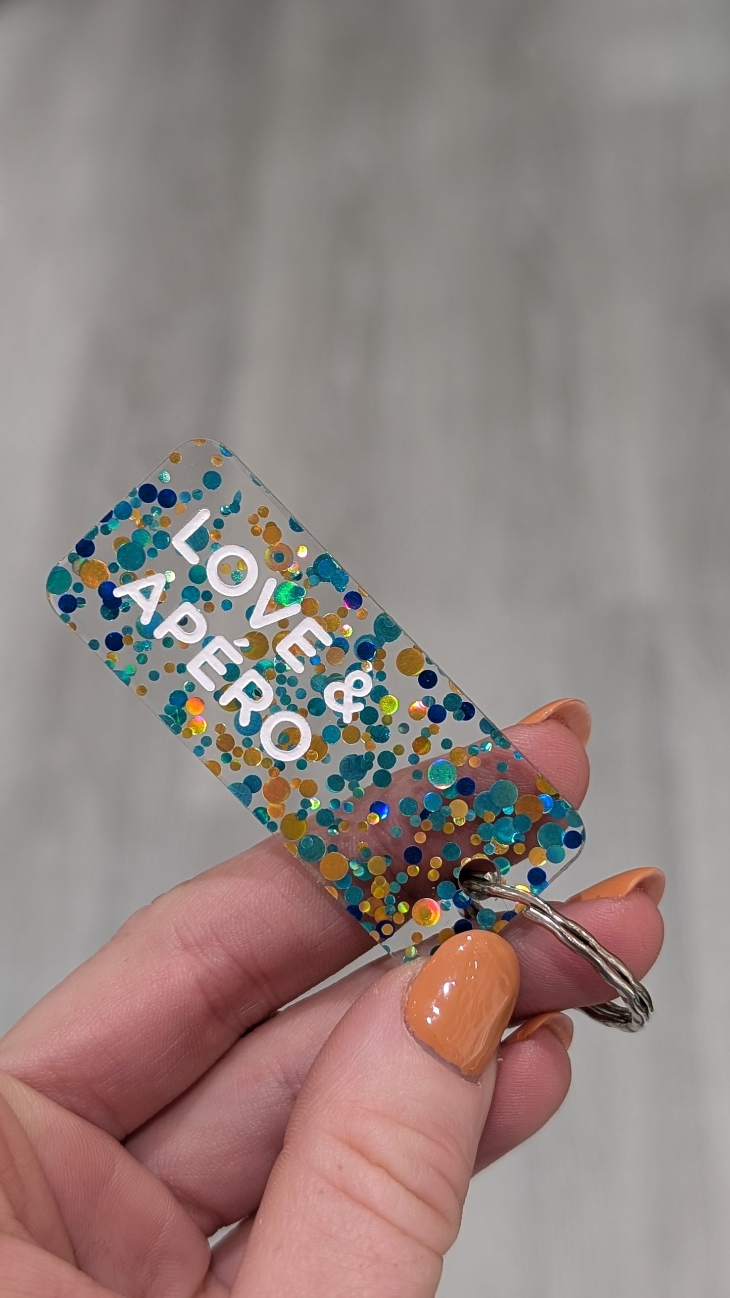Porte-clés à Paillettes - Love Apéro