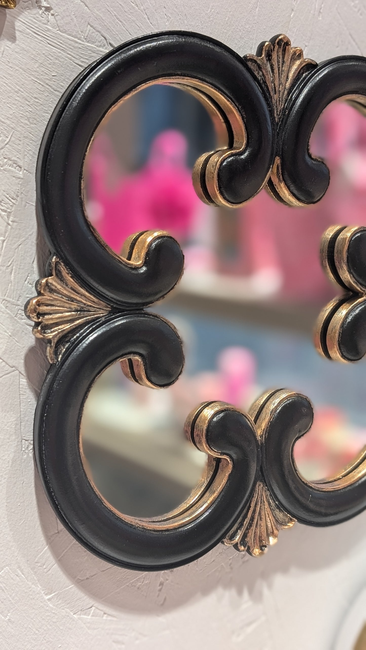 Miroir Arabesque - noir & doré