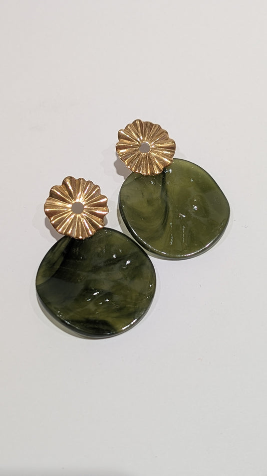 Boucles d'oreilles - Vert