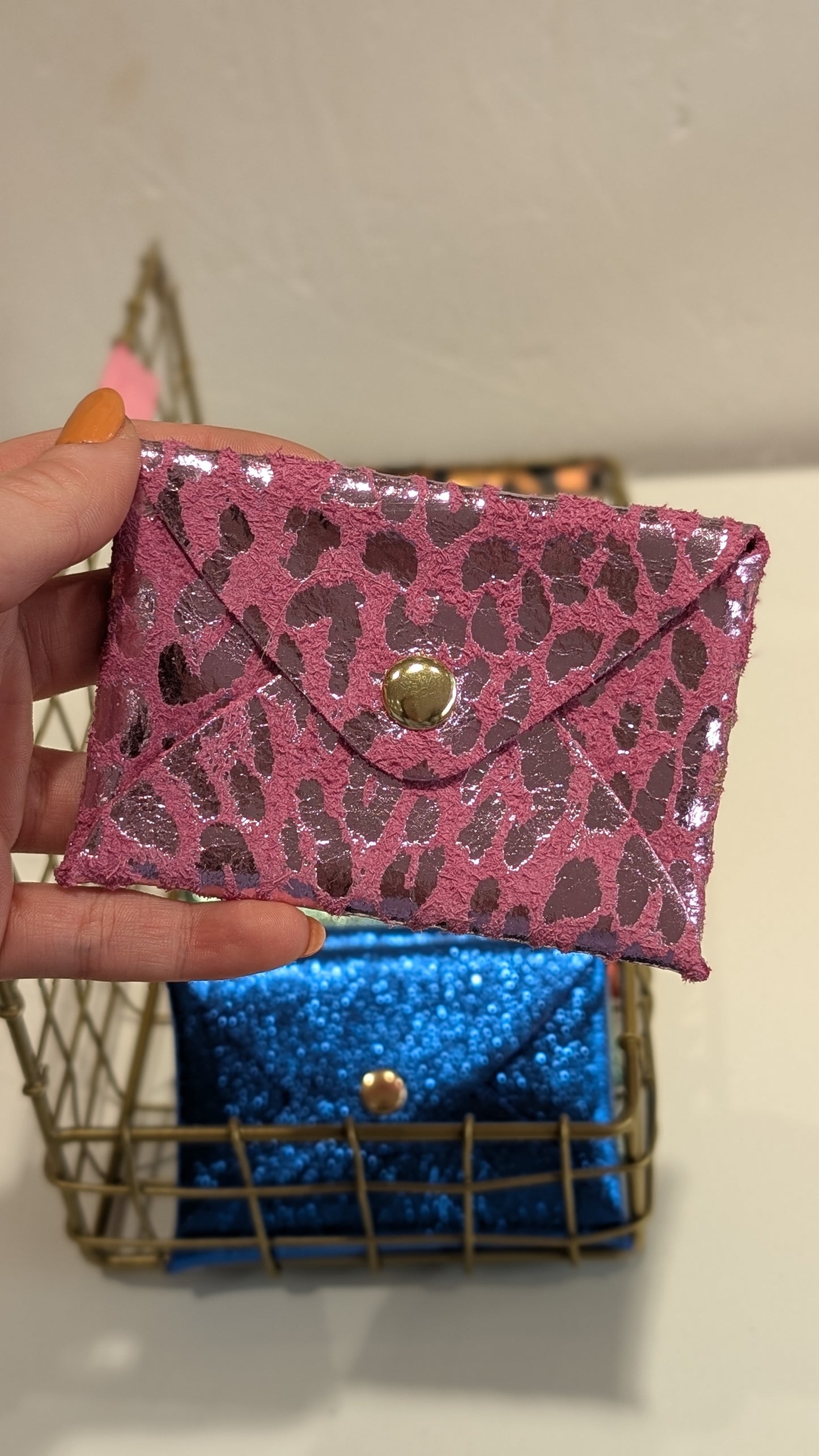Pochette Origami cuir