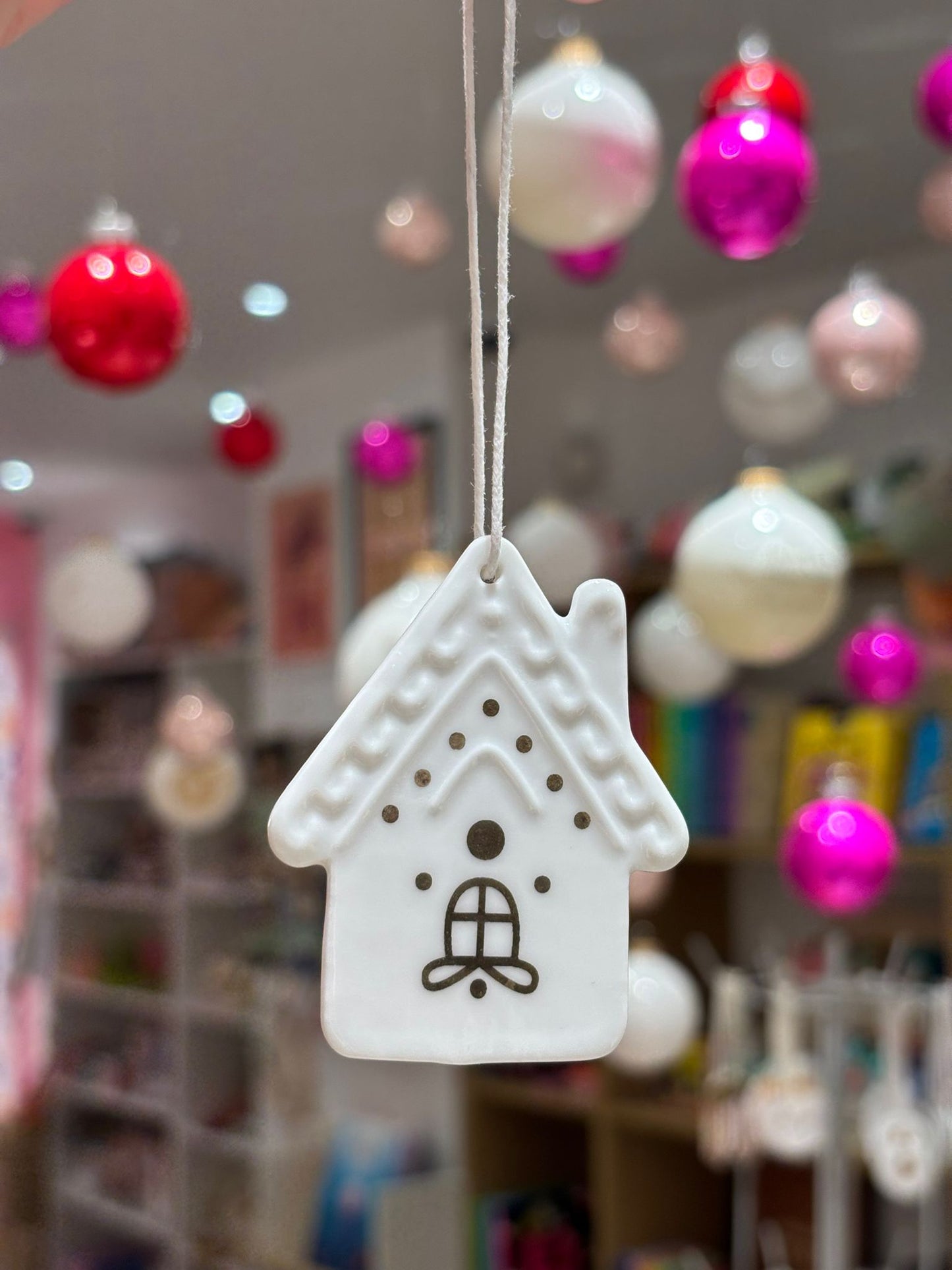 Pendentif en Porcelaine - Maison