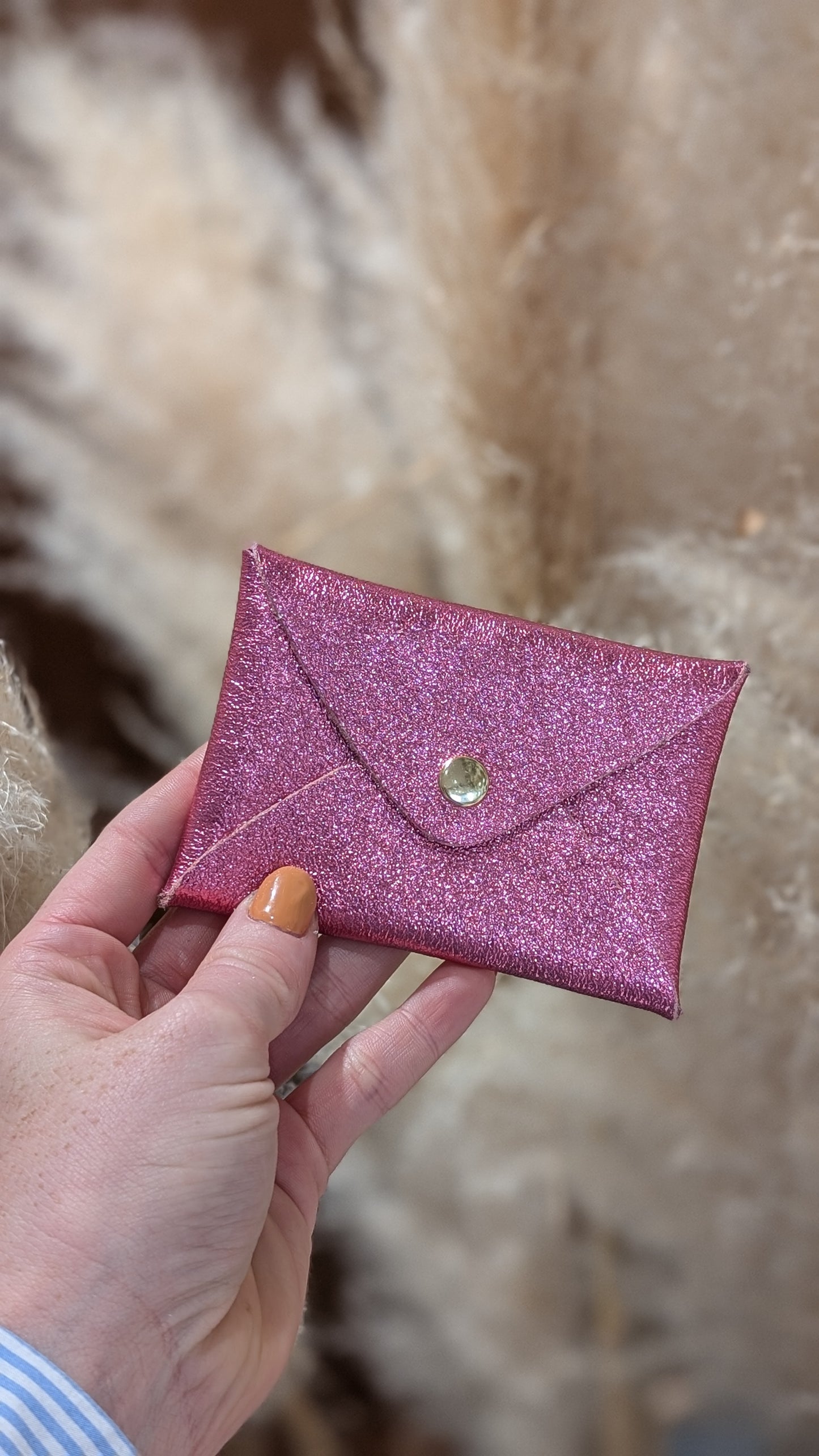 Pochette Origami cuir