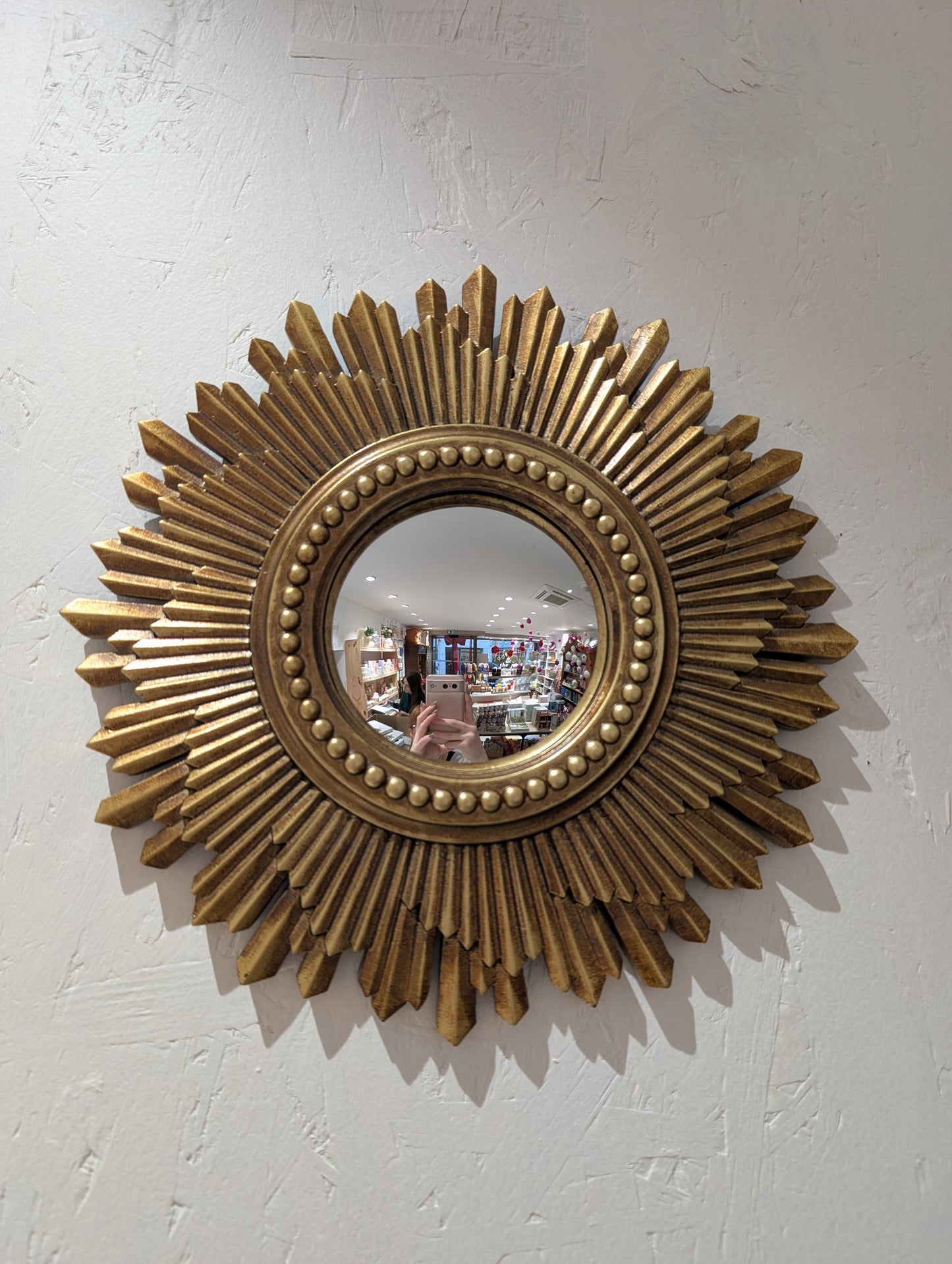 Miroir - Soleil doré