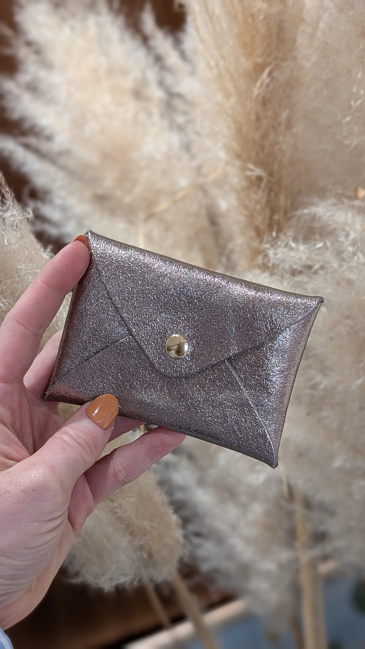 Pochette Origami cuir