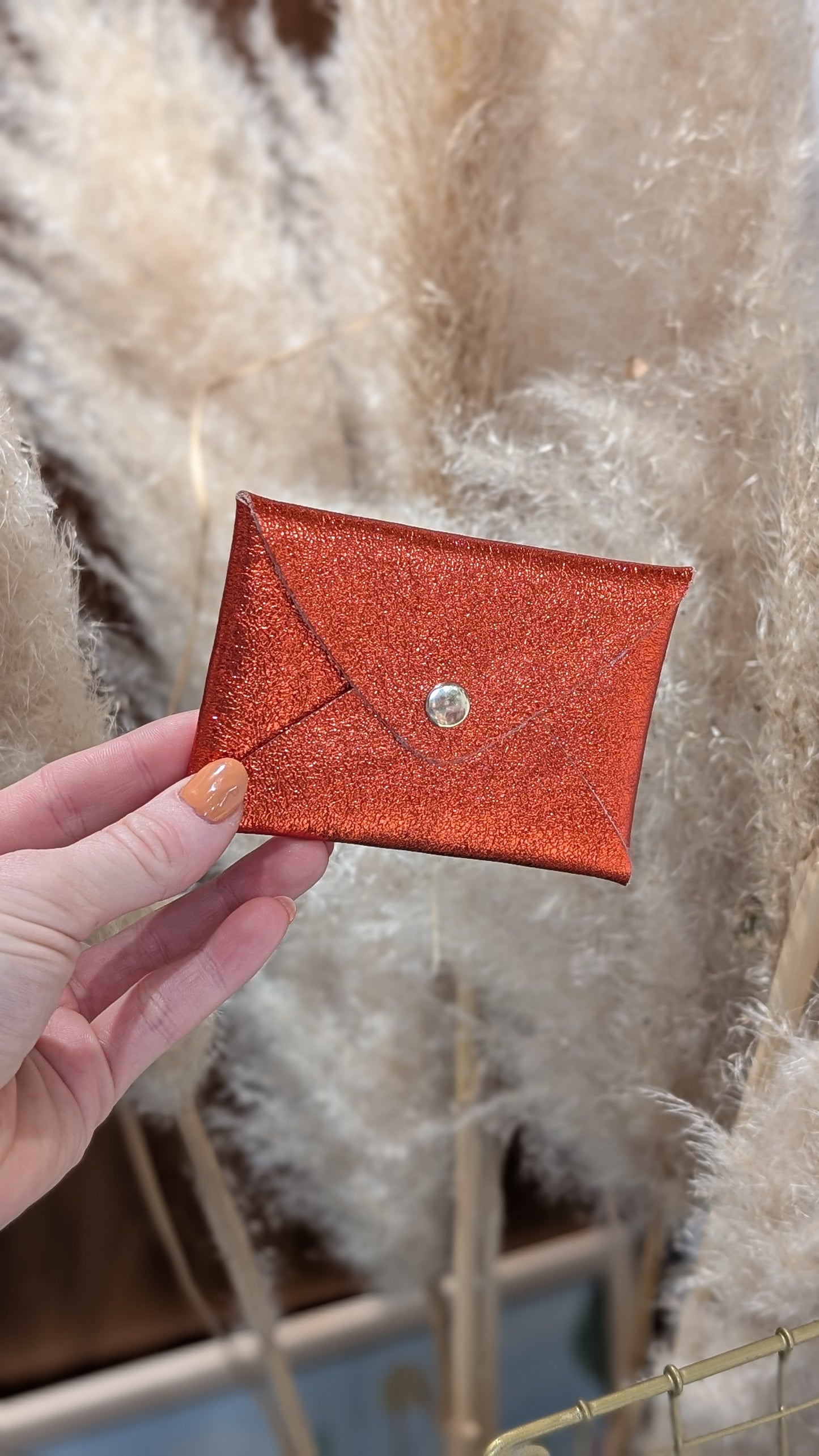 Pochette Origami cuir