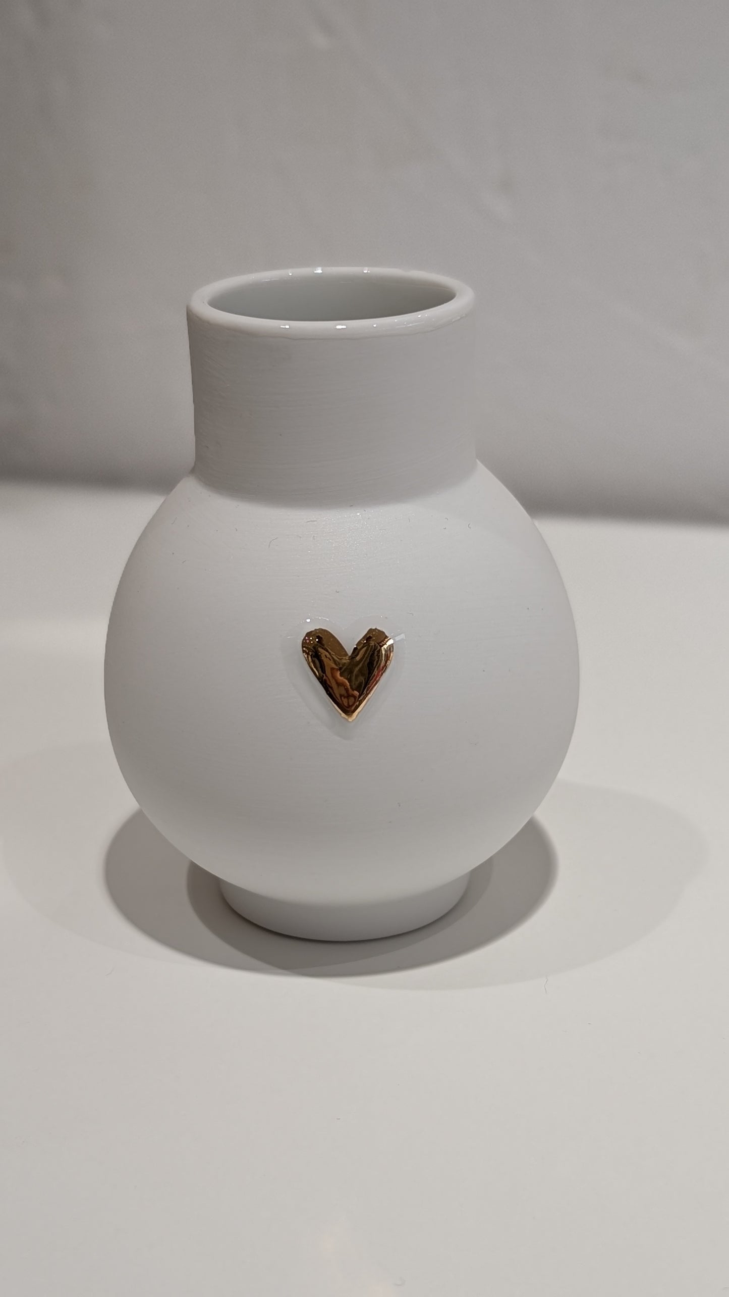 Vase - Mini Boule Coeur doré
