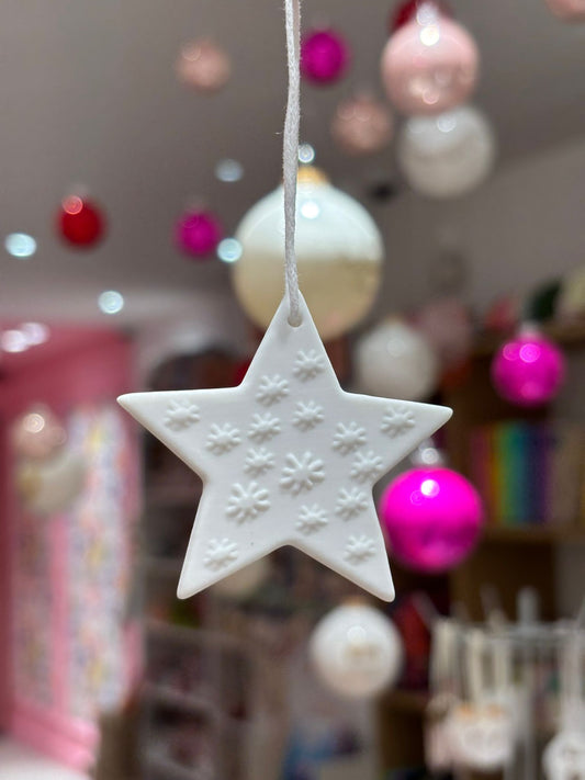 Pendentif en Porcelaine - Etoile