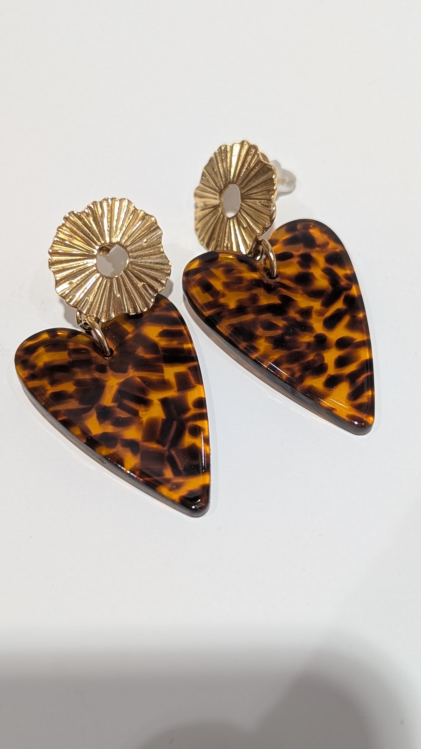 Boucles d'oreilles - Coeur Léopard