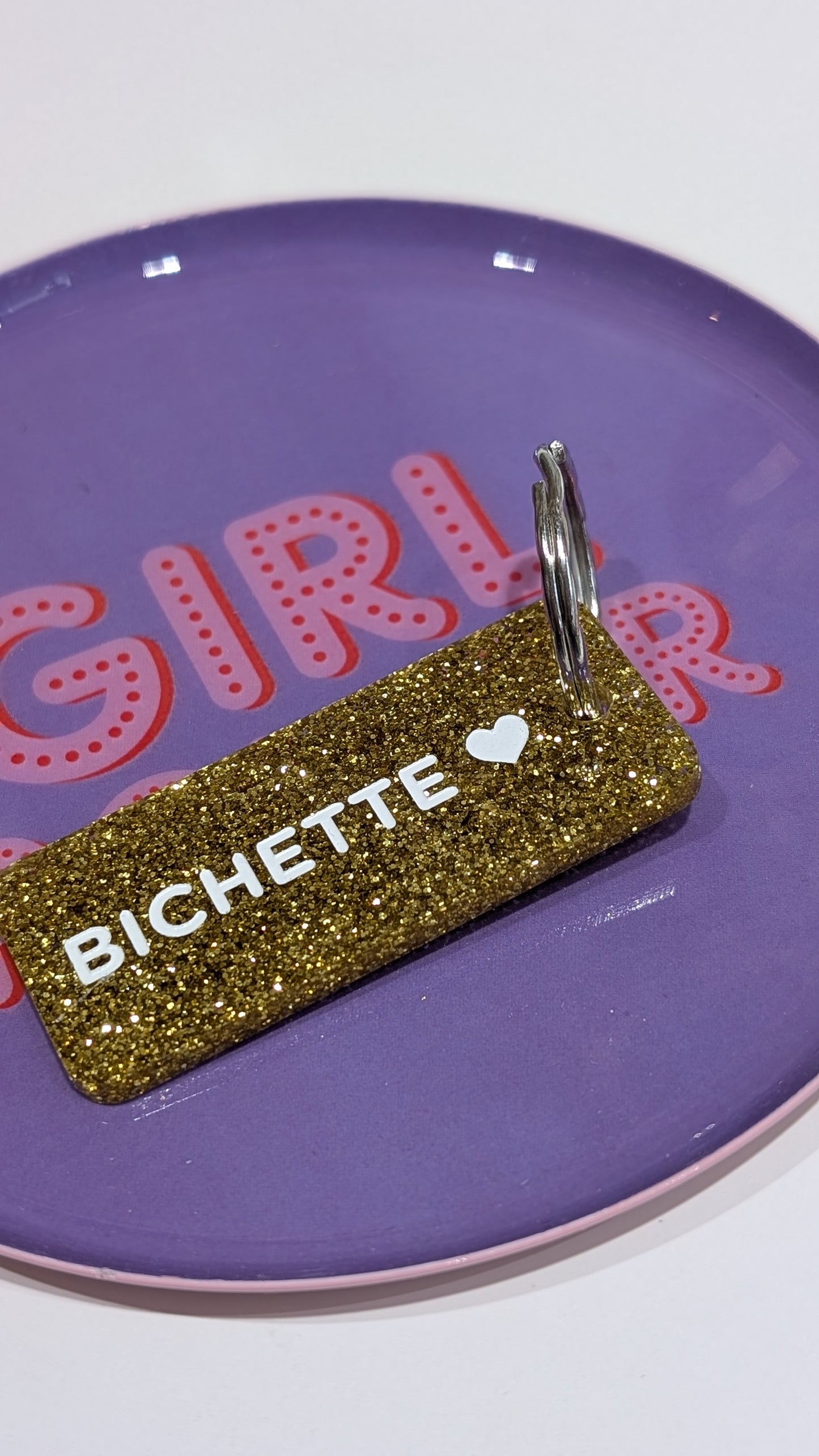 Porte-clés à Paillettes - Bichette