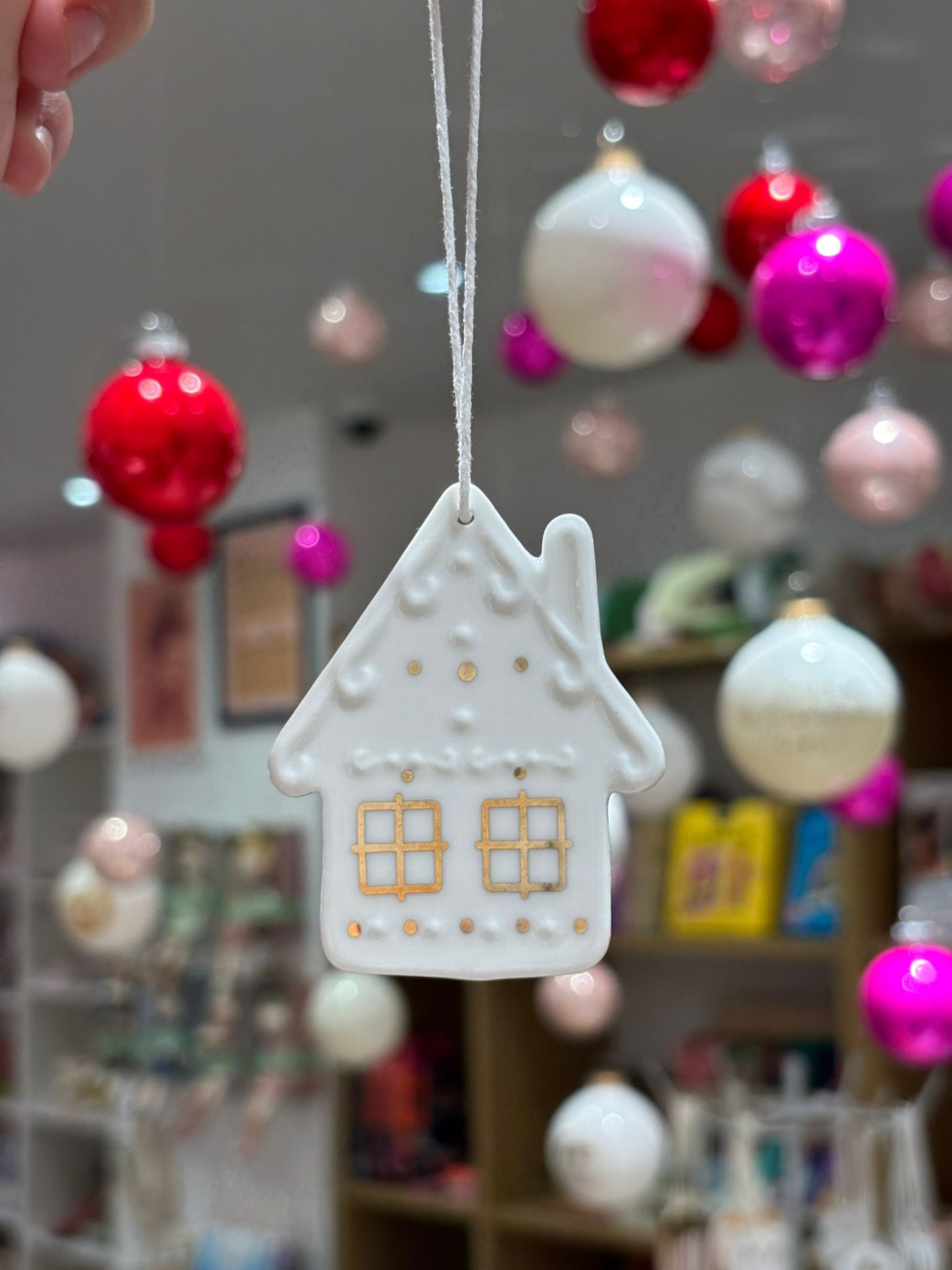 Pendentif en Porcelaine - Maison